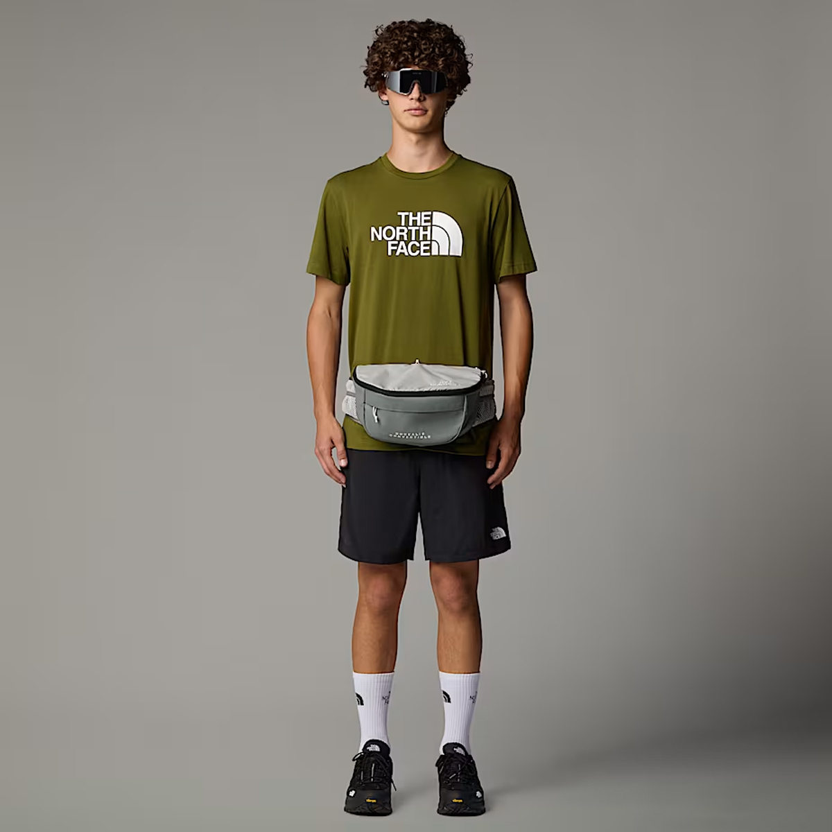 The North Face T-Shirt Easy Forest Olive TNF White - 5