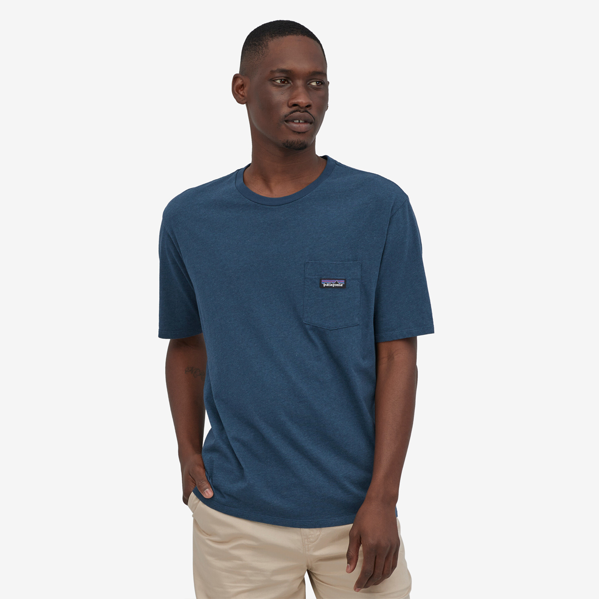 Patagonia T-Shirt Daily Pocket Tee Ink Black - 2 Patagonia T-Shirt Daily Pocket Tee Ink Black - 2