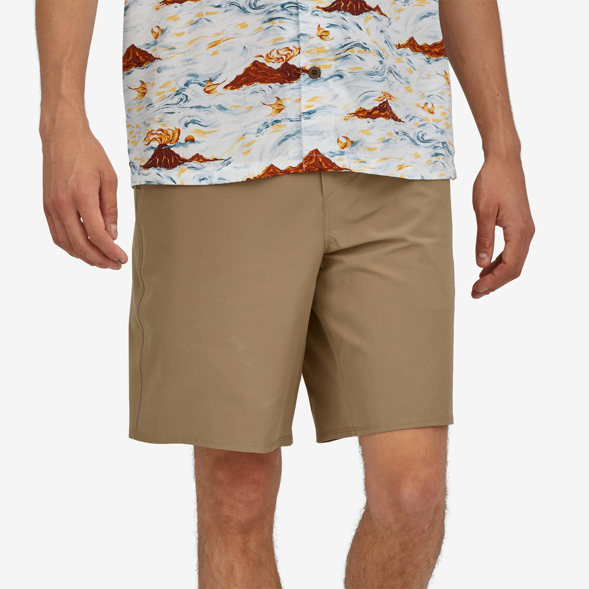 Patagonia Pantaloncini Hydropeak Hybrid Walk Shorts Mojave Khaki - 2