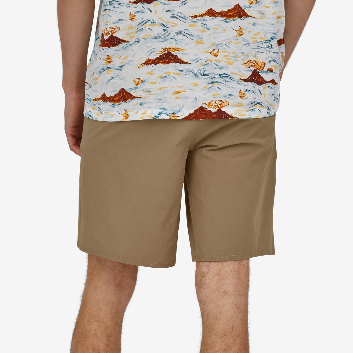 Patagonia Pantaloncini Hydropeak Hybrid Walk Shorts Mojave Khaki - 3