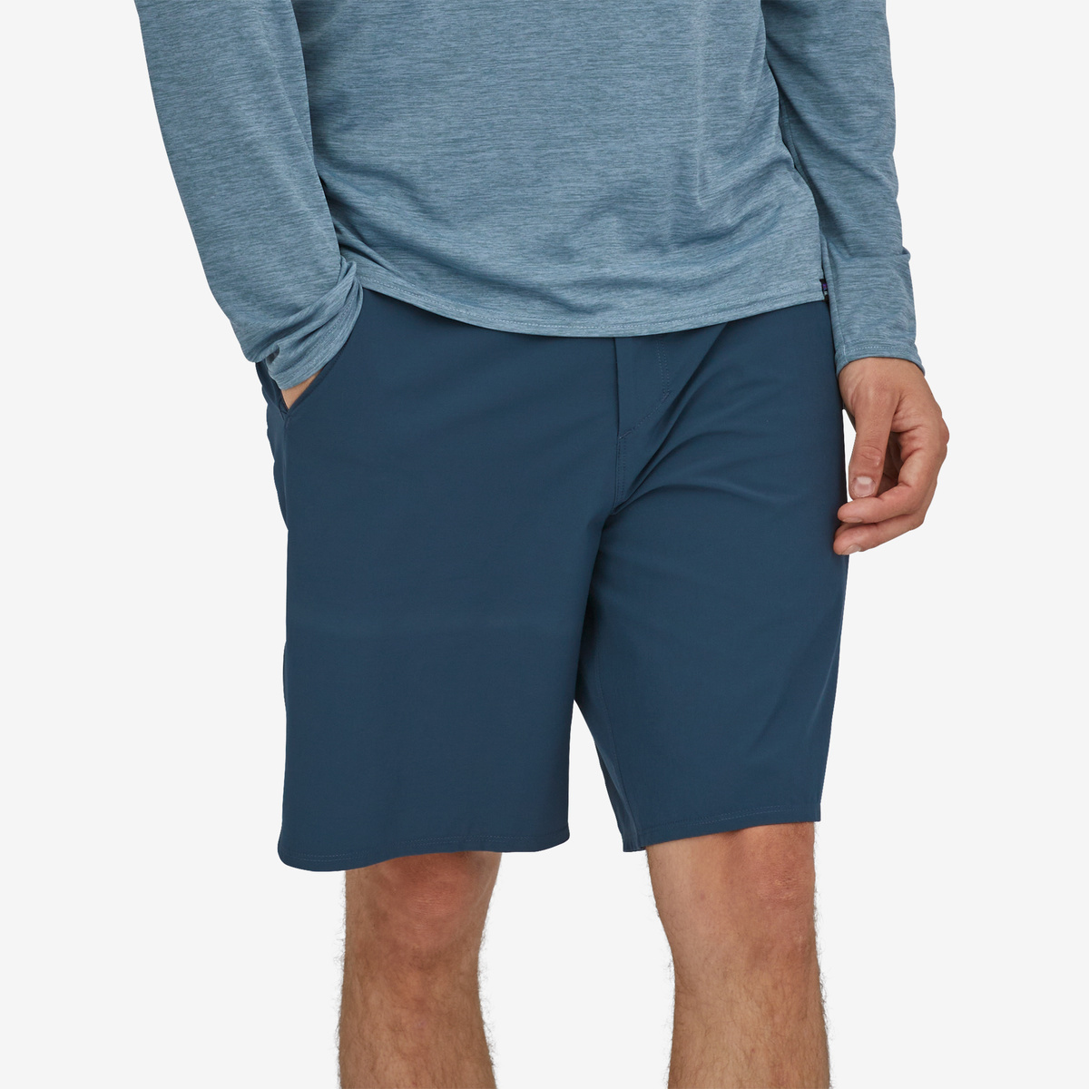 Patagonia Pantaloncini Hydropeak Hybrid Walk Shorts Tidepool Blue - 3