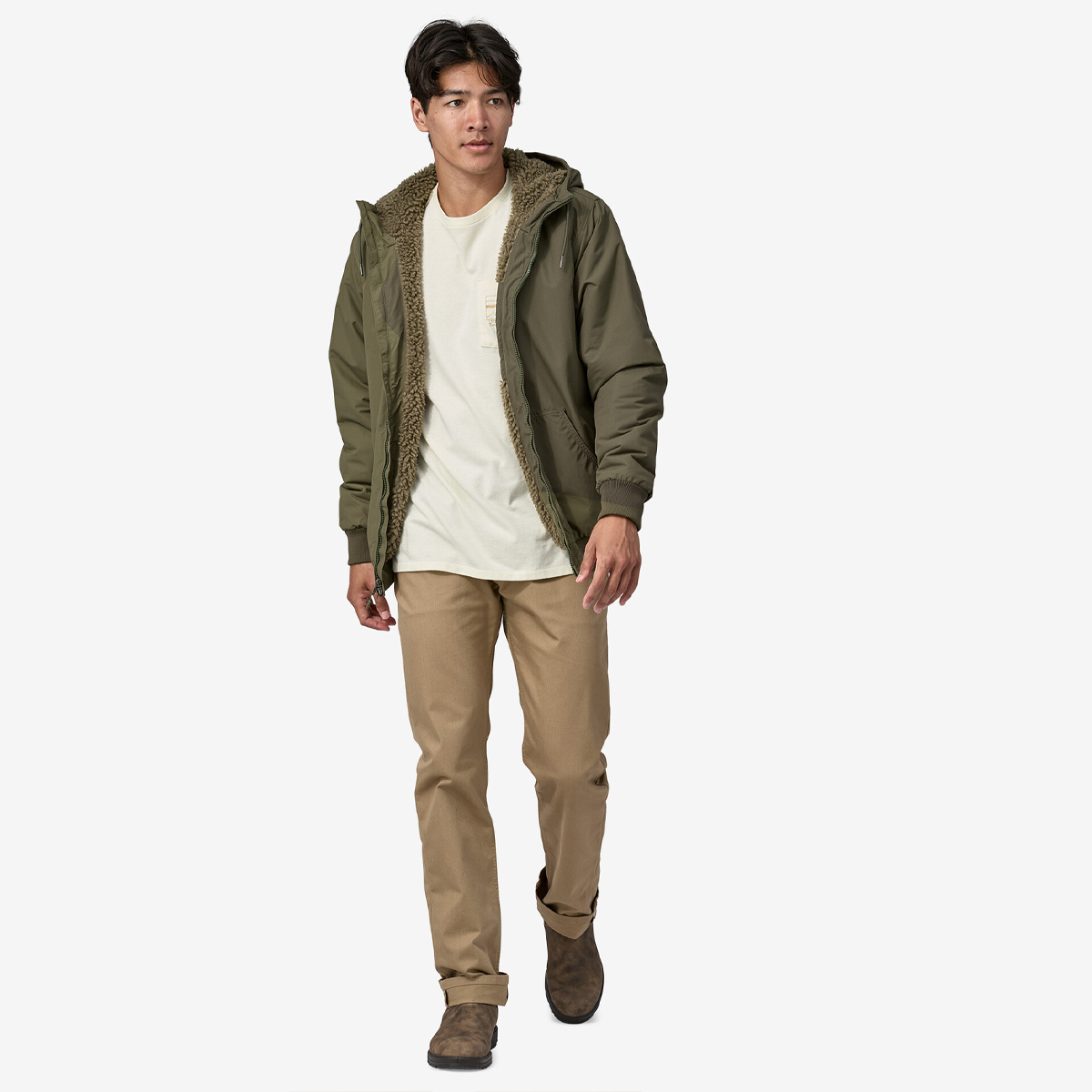 Patagonia Giacca Lined Isthmus Classic Basin Green - 4