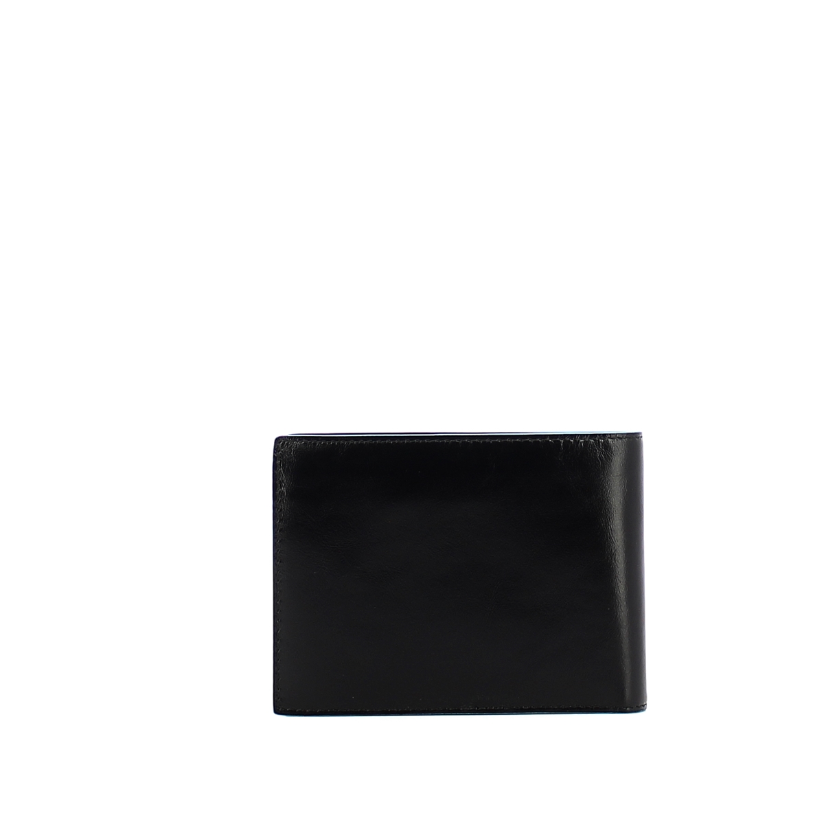 Men wallet with coin pouch Blue Square Men wallet with coin pouch Blue Square