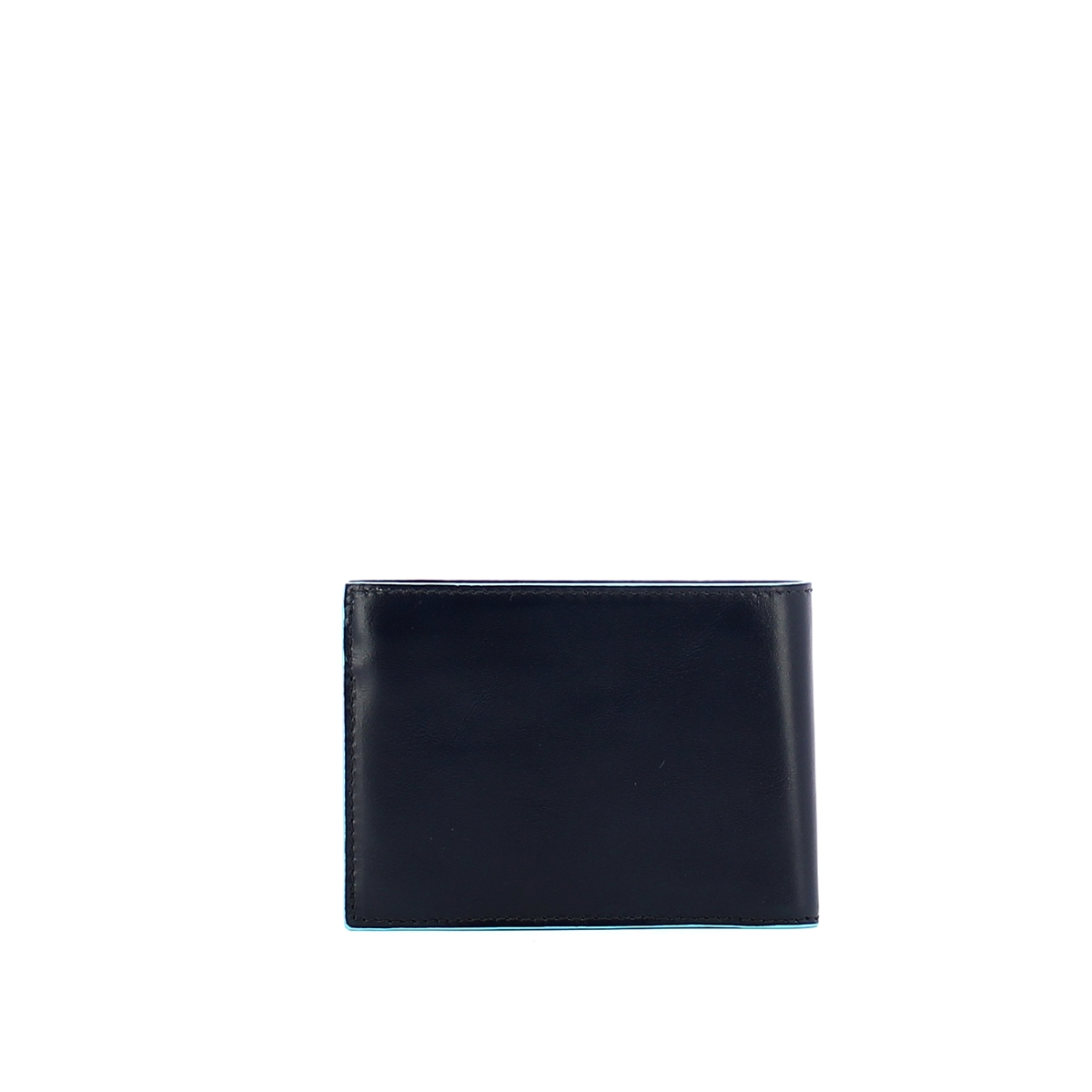 Men wallet with coin pouch Blue Square Men wallet with coin pouch Blue Square