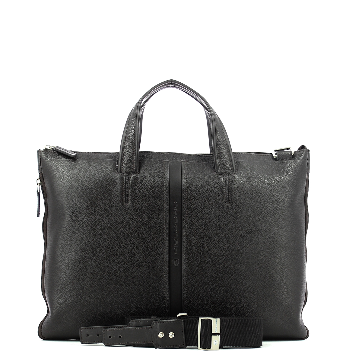 Expandable slim briefcase-MARRONE-UN Expandable slim briefcase-MARRONE-UN