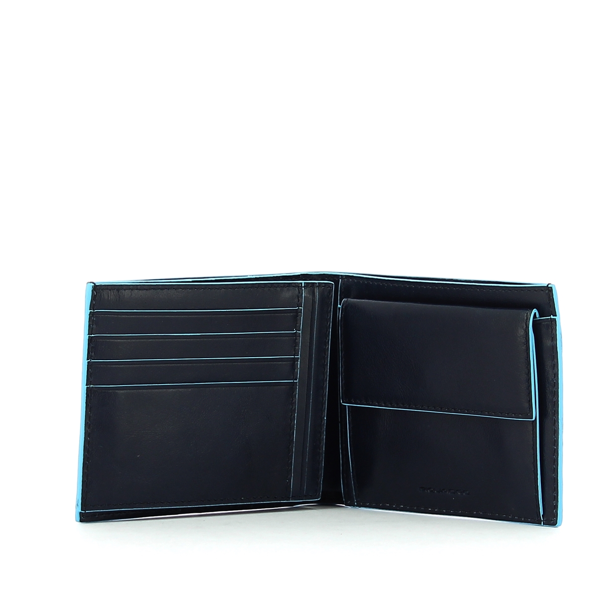 Wallet with coin pouch Blue Square-BLU2-UN Wallet with coin pouch Blue Square-BLU2-UN