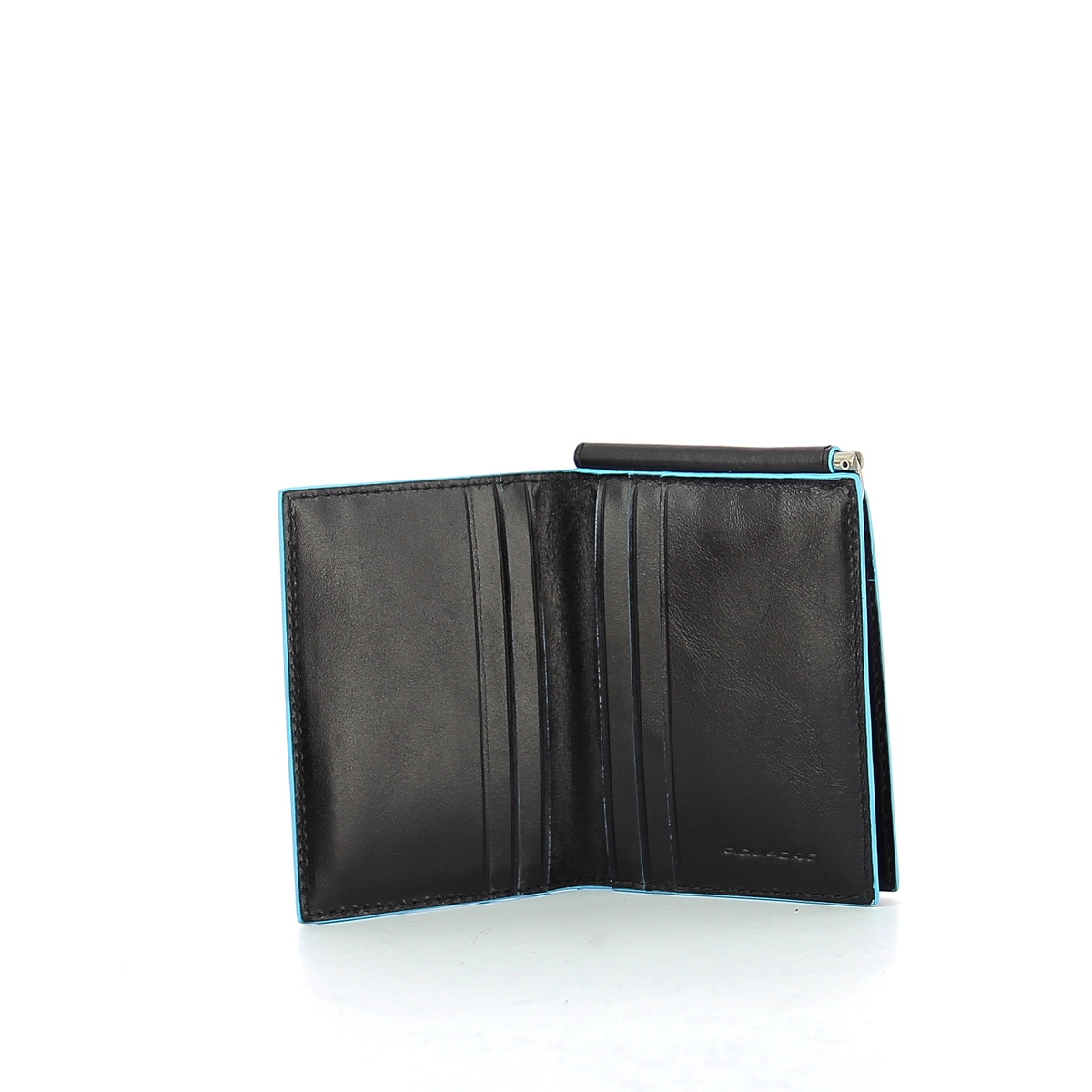 Men wallet w. money clip Blue Square-NERO-UN Men wallet w. money clip Blue Square-NERO-UN