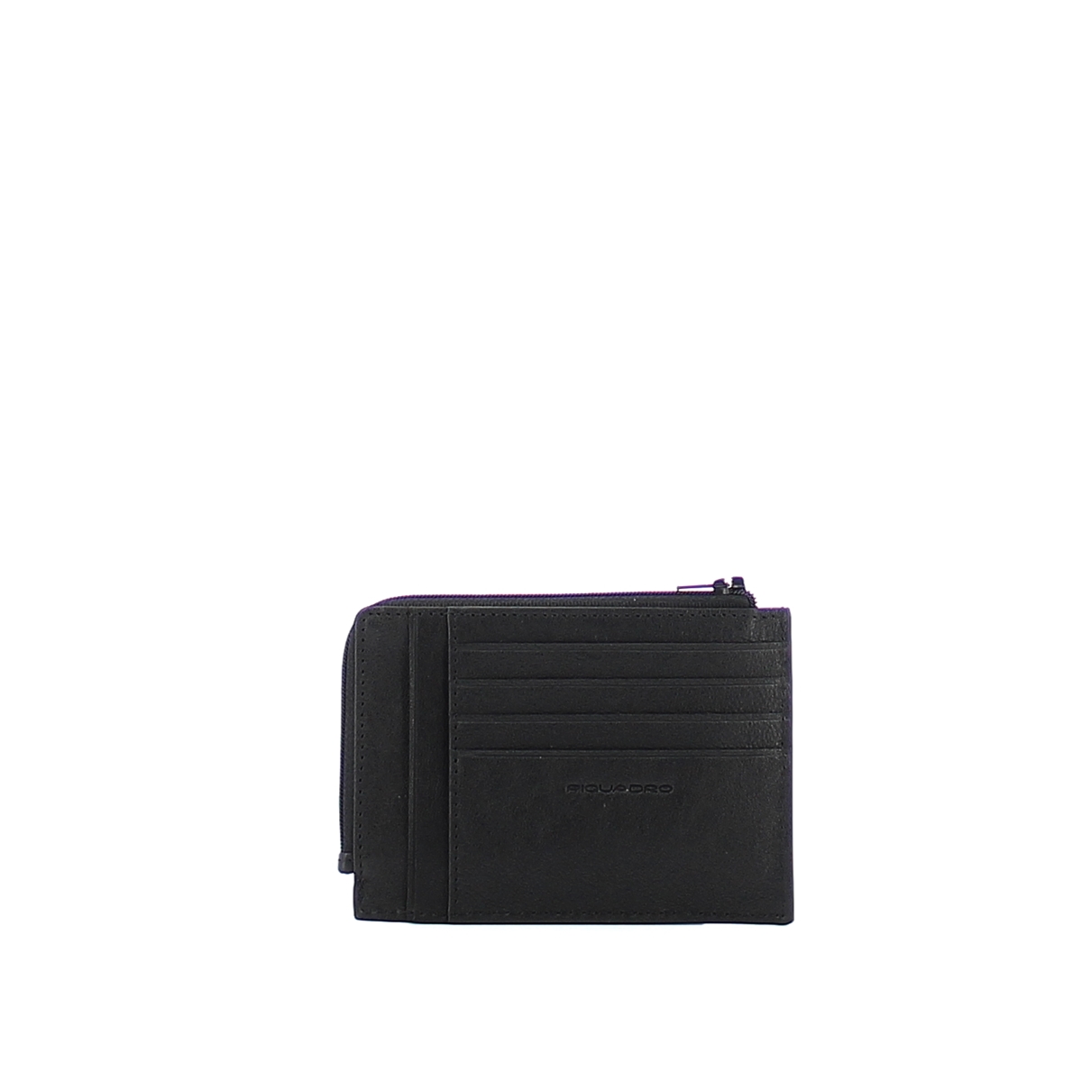 Zipped credit card holder Black Square-NERO-UN Zipped credit card holder Black Square-NERO-UN