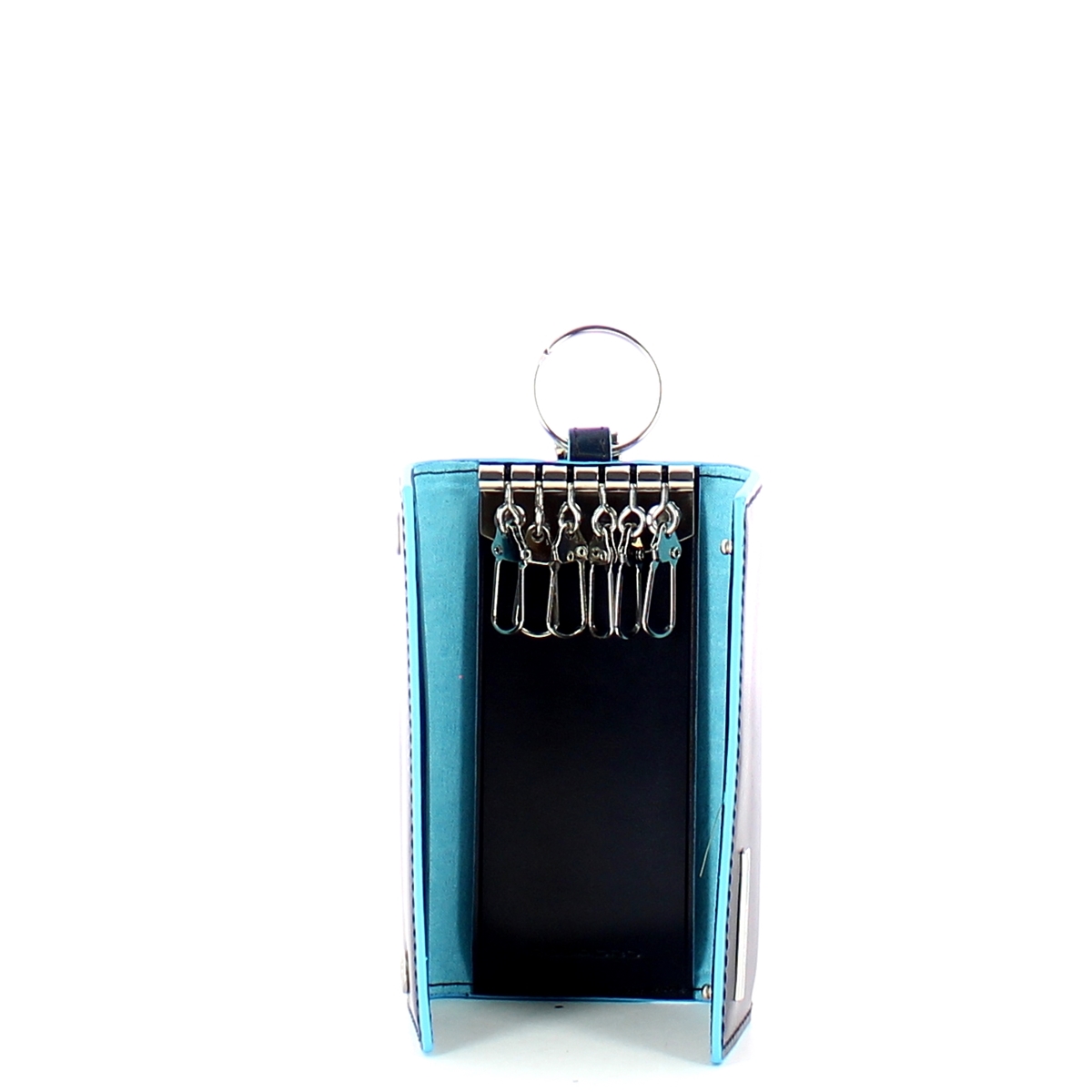 Piquadro Astuccio Portachiavi con 6 ganci Blue Square - 3 Piquadro Astuccio Portachiavi con 6 ganci Blue Square - 3