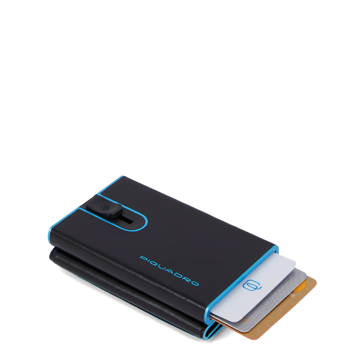 Piquadro Porta carte di credito con Sliding System RFID Blue Square - 3 Piquadro Porta carte di credito con Sliding System RFID Blue Square - 3