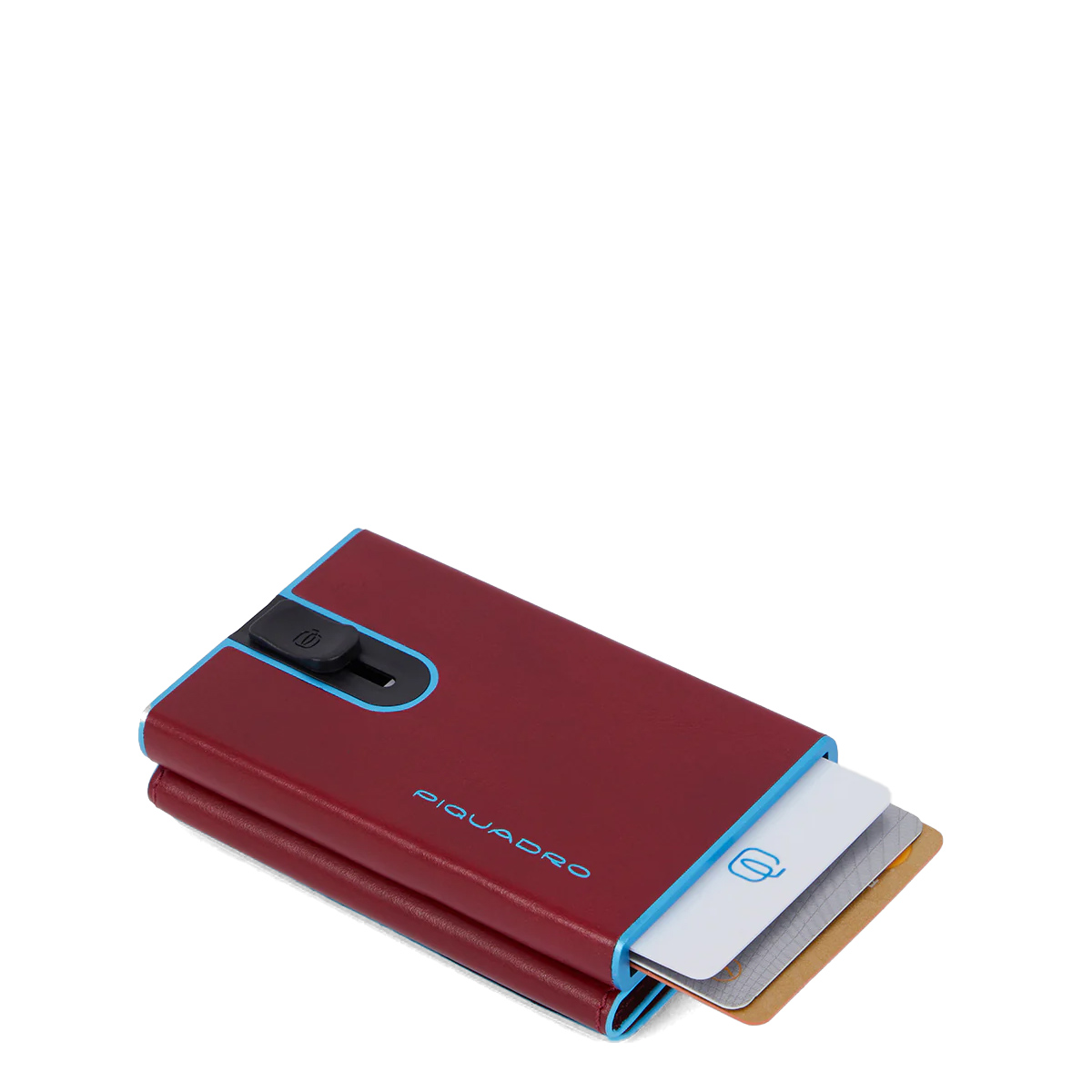 Piquadro Porta carte di credito con Sliding System RFID Blue Square - 3 Piquadro Porta carte di credito con Sliding System RFID Blue Square - 3