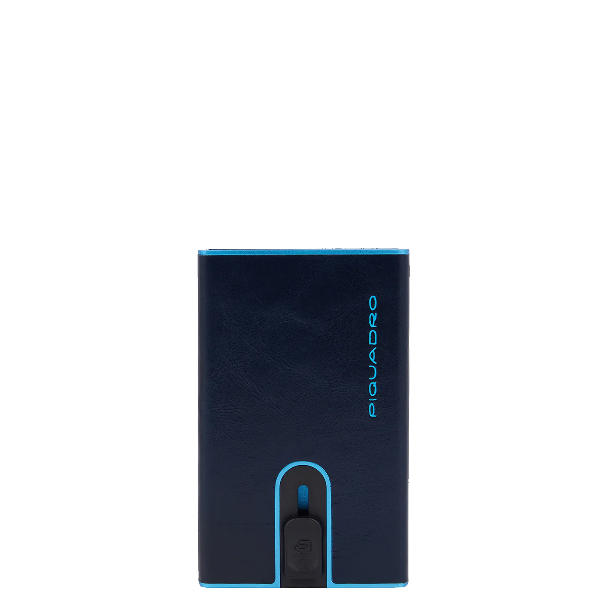 Piquadro Porta carte di credito con Sliding System con portamonete e banconote RFID Blue Square - 1 Piquadro Porta carte di credito con Sliding System con portamonete e banconote RFID Blue Square - 1