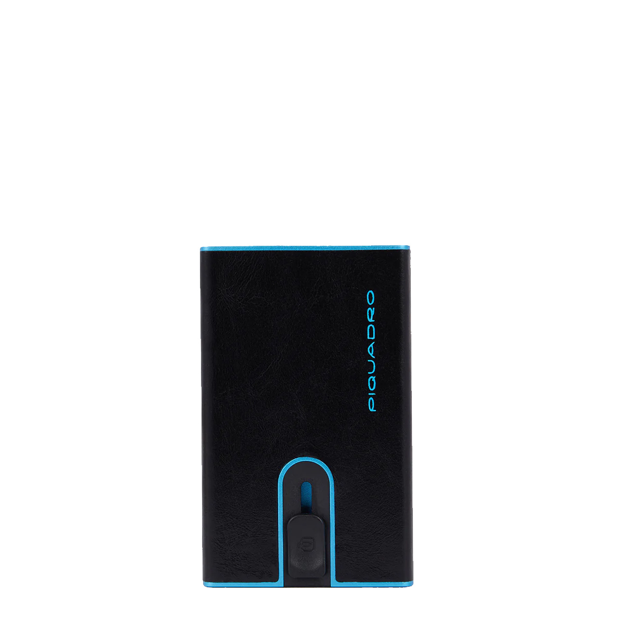 Piquadro Porta carte di credito con Sliding System con portamonete e banconote RFID Blue Square - 1 Piquadro Porta carte di credito con Sliding System con portamonete e banconote RFID Blue Square - 1