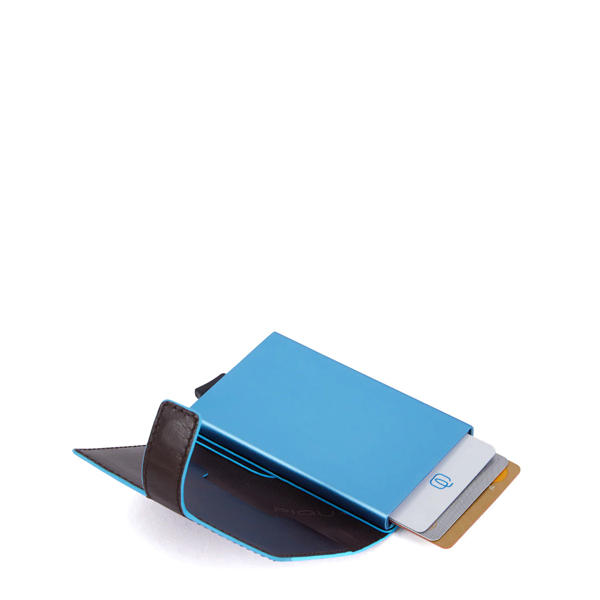 Piquadro Porta carte di credito con Sliding System RFID Blue Square - 2 Piquadro Porta carte di credito con Sliding System RFID Blue Square - 2