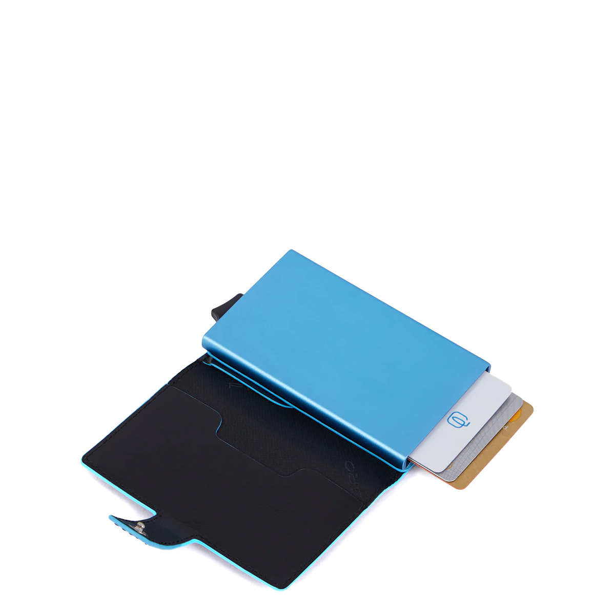 Piquadro Porta carte di credito con Sliding System RFID Blue Square - 3 Piquadro Porta carte di credito con Sliding System RFID Blue Square - 3