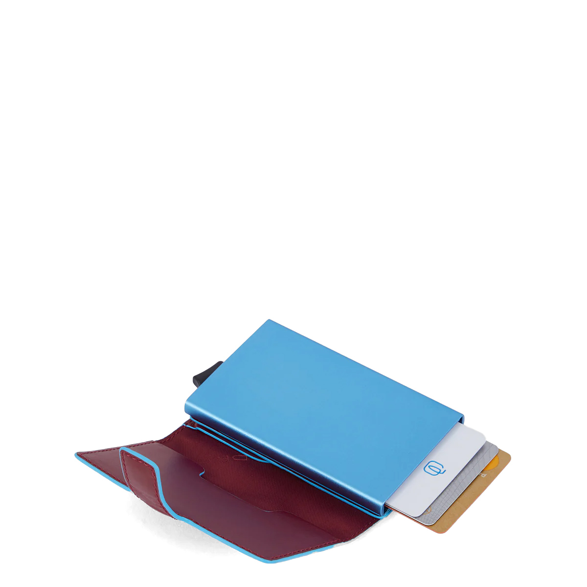 Piquadro Porta carte di credito con Sliding System RFID Blue Square - 2 Piquadro Porta carte di credito con Sliding System RFID Blue Square - 2