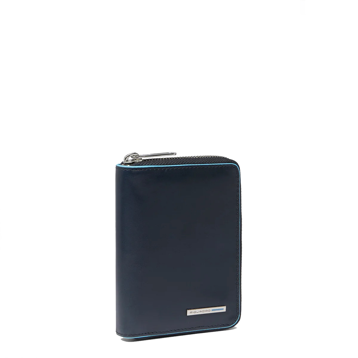 Piquadro Portafoglio Piccolo Blue Square Zip Around Blu2 - 2 Piquadro Portafoglio Piccolo Blue Square Zip Around Blu2 - 2