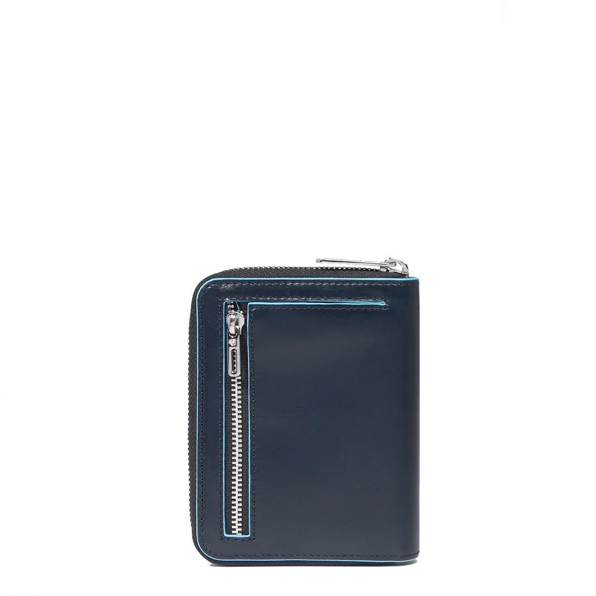 Piquadro Portafoglio Piccolo Blue Square Zip Around Blu2 - 3 Piquadro Portafoglio Piccolo Blue Square Zip Around Blu2 - 3