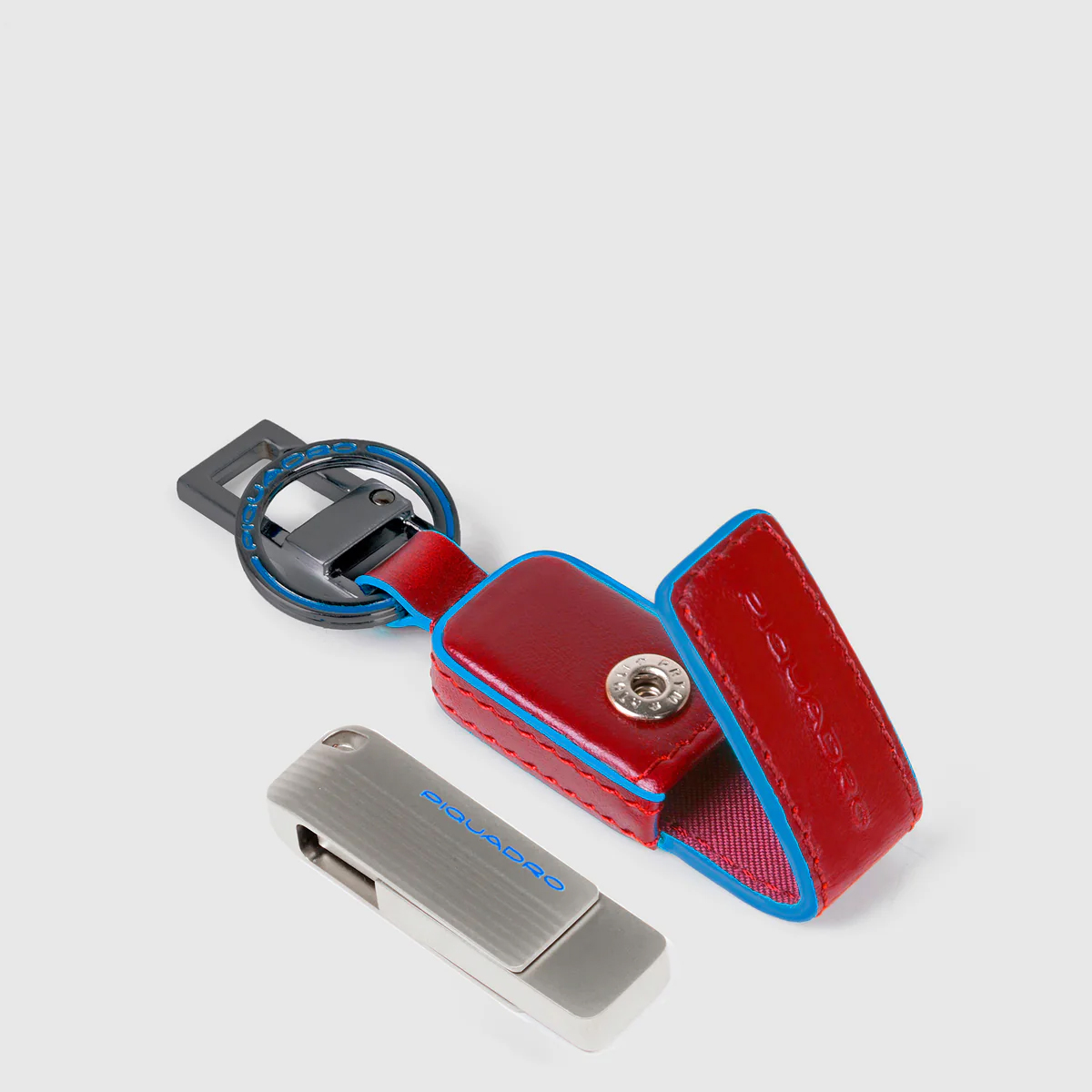 Piquadro Portachiavi con Chiavetta USB Rosso - 2