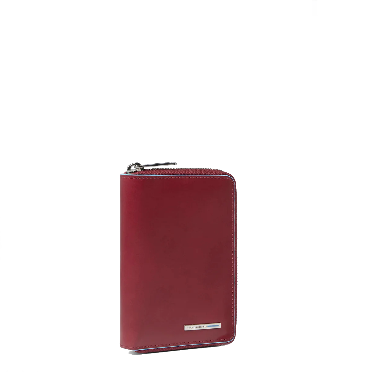 Piquadro Portafoglio Piccolo Blue Square Zip Around Rosso - 2 Piquadro Portafoglio Piccolo Blue Square Zip Around Rosso - 2