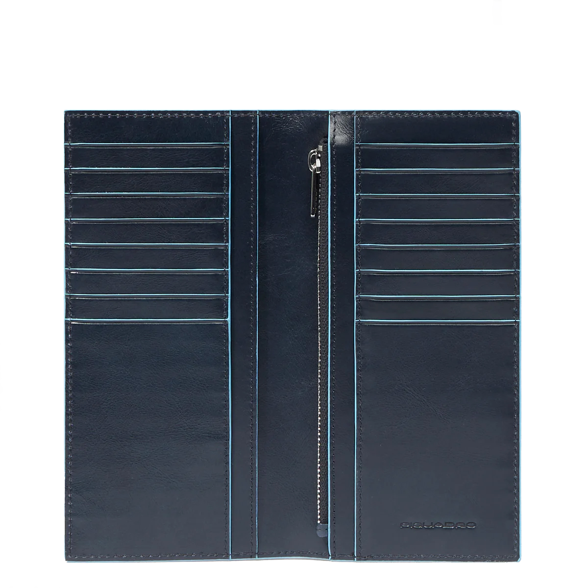 Piquadro Portafoglio Verticale Grande Blue Square Blu2 - 4 Piquadro Portafoglio Verticale Grande Blue Square Blu2 - 4