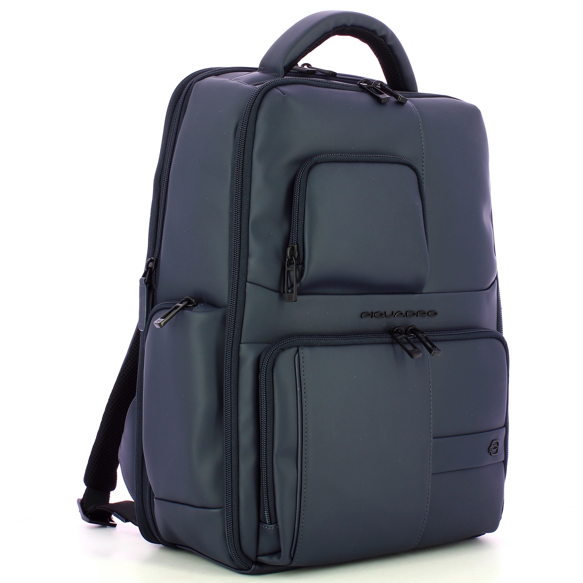 Piquadro Zaino Gommato Porta PC 15.6" Blu - 2 Piquadro Zaino Gommato Porta PC 15.6" Blu - 2