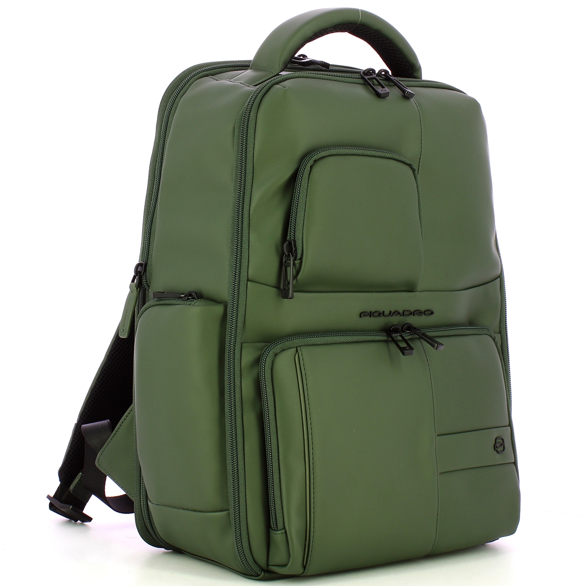 Piquadro Zaino Gommato Porta PC 15.6" Verde - 2 Piquadro Zaino Gommato Porta PC 15.6" Verde - 2