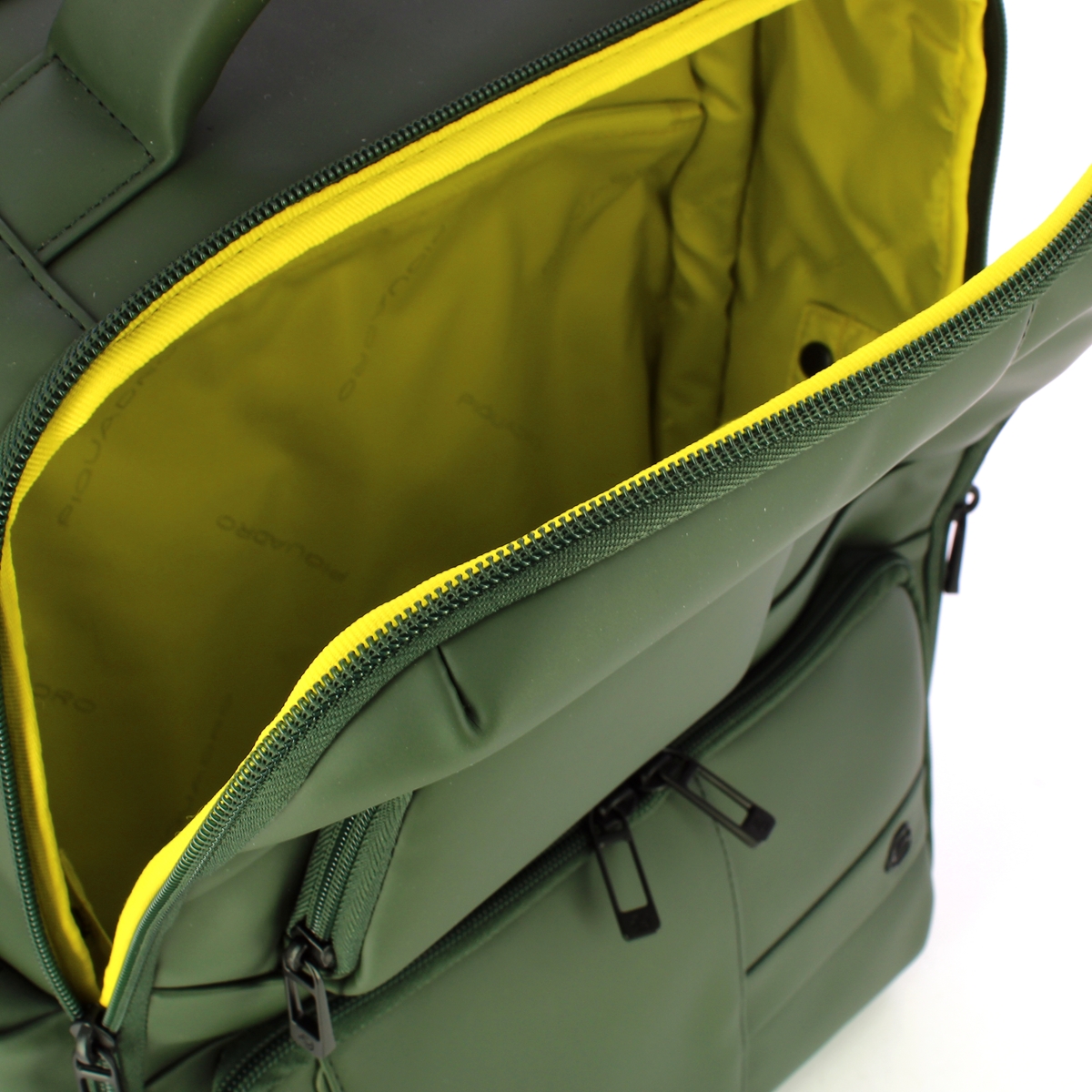 Piquadro Zaino Gommato Porta PC 15.6" Verde - 4 Piquadro Zaino Gommato Porta PC 15.6" Verde - 4