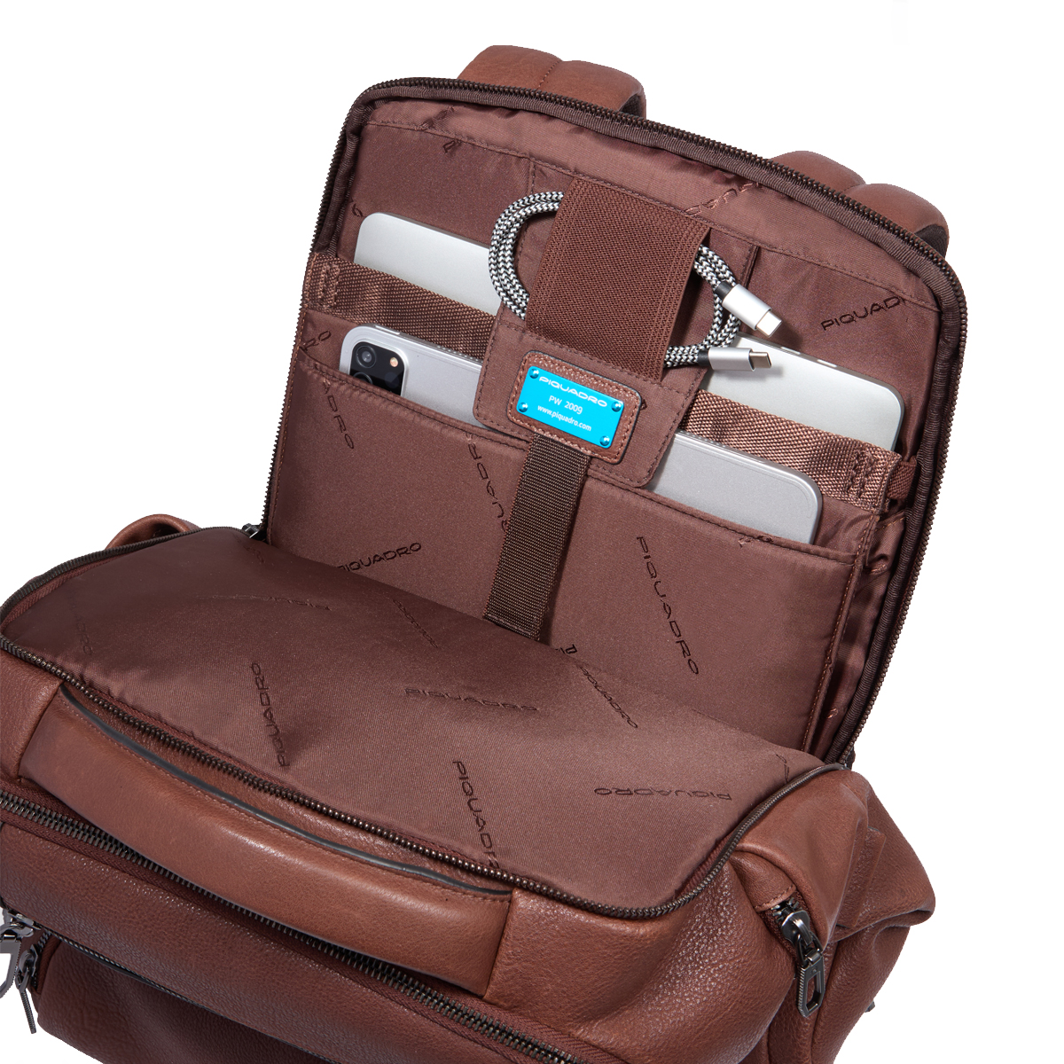Piquadro Zaino Cronus Porta PC 15.6" Marrone - 4 Piquadro Zaino Cronus Porta PC 15.6" Marrone - 4
