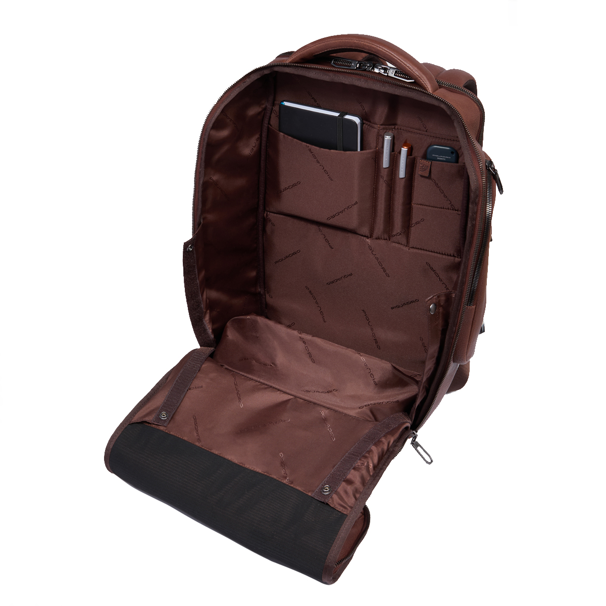 Piquadro Zaino Cronus Porta PC 15.6" Marrone - 6 Piquadro Zaino Cronus Porta PC 15.6" Marrone - 6