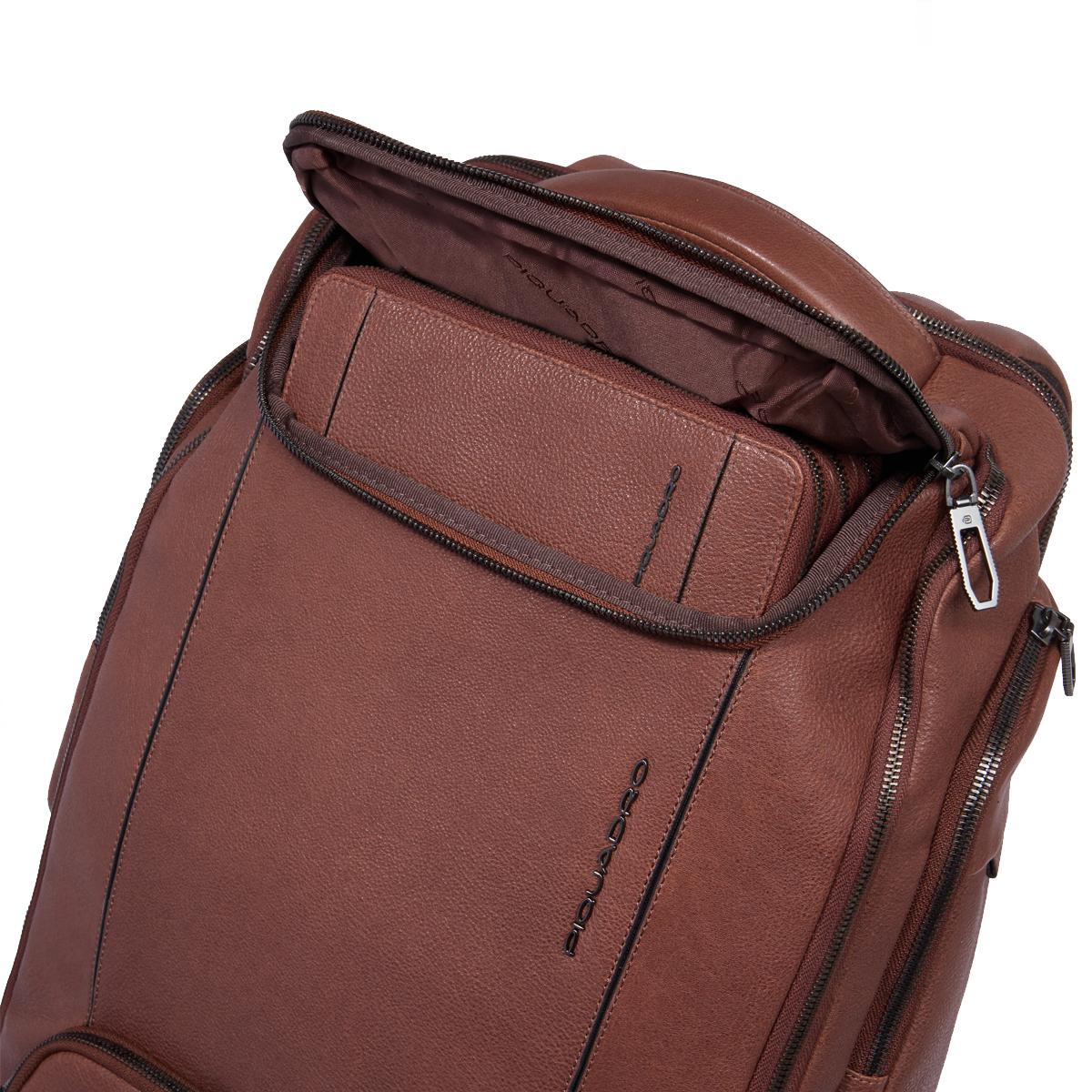 Piquadro Zaino Cronus Porta PC 15.6" Marrone - 8 Piquadro Zaino Cronus Porta PC 15.6" Marrone - 8