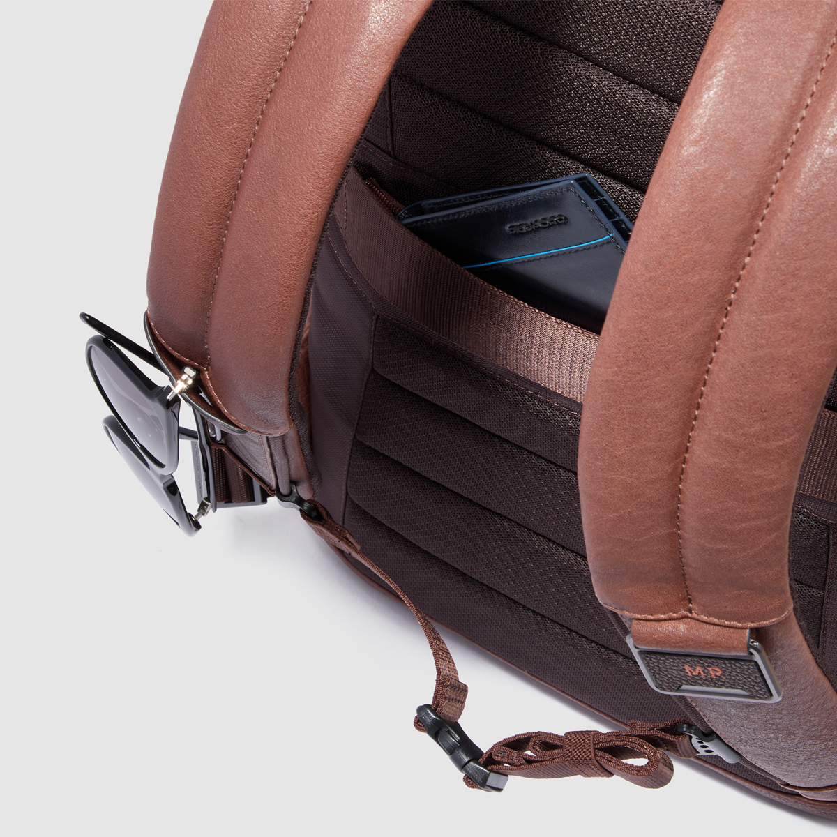Piquadro Zaino Cronus Porta PC 15.6" Marrone - 9 Piquadro Zaino Cronus Porta PC 15.6" Marrone - 9