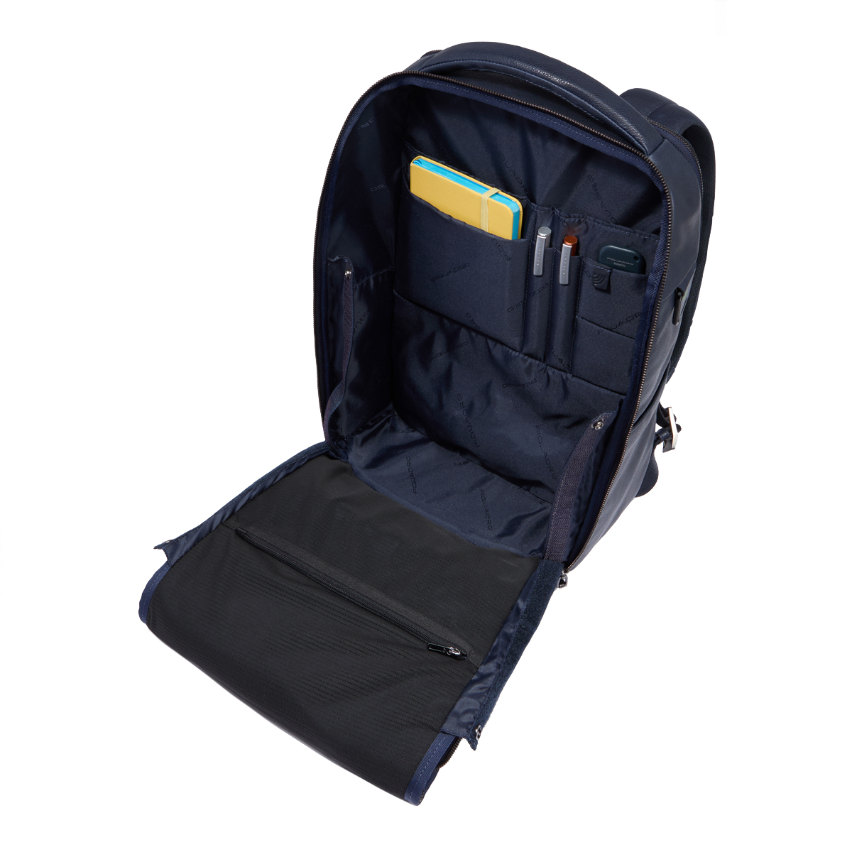 Piquadro Zaino Cronus Porta PC 14" Blu - 4 Piquadro Zaino Cronus Porta PC 14" Blu - 4