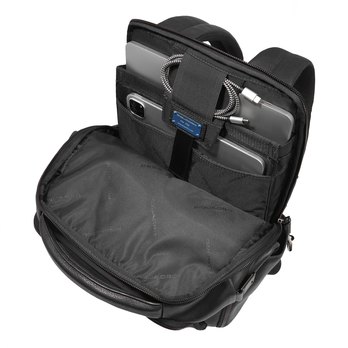 Piquadro Zaino Cronus Porta PC 14" Nero - 5 Piquadro Zaino Cronus Porta PC 14" Nero - 5