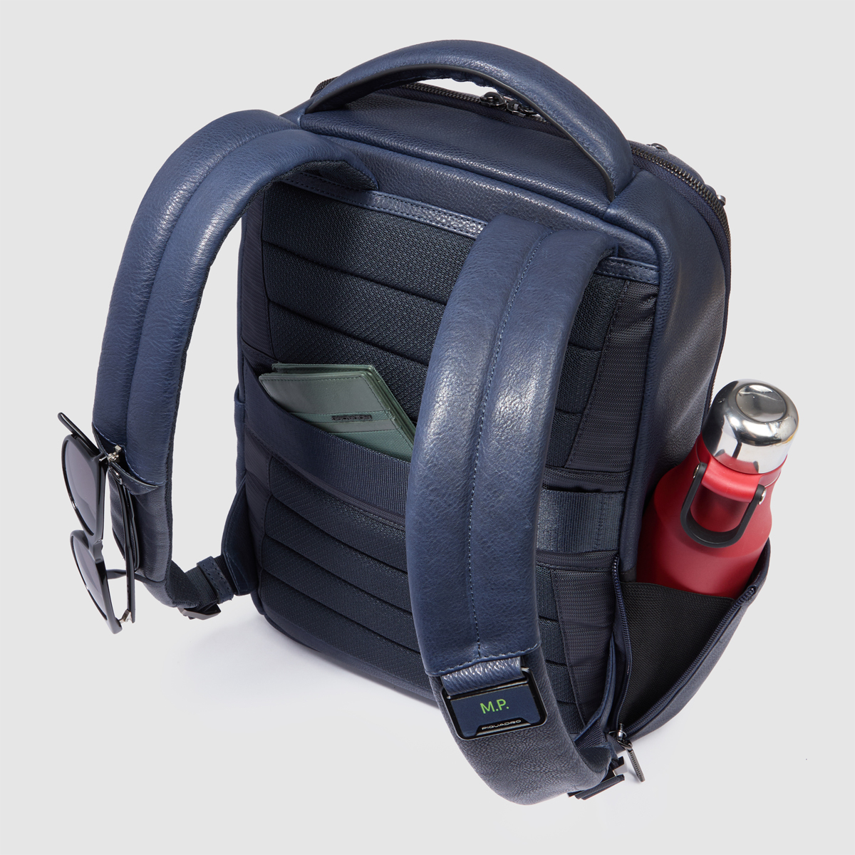 Piquadro Zaino Cronus Porta PC 13" Blu - 4 Piquadro Zaino Cronus Porta PC 13" Blu - 4