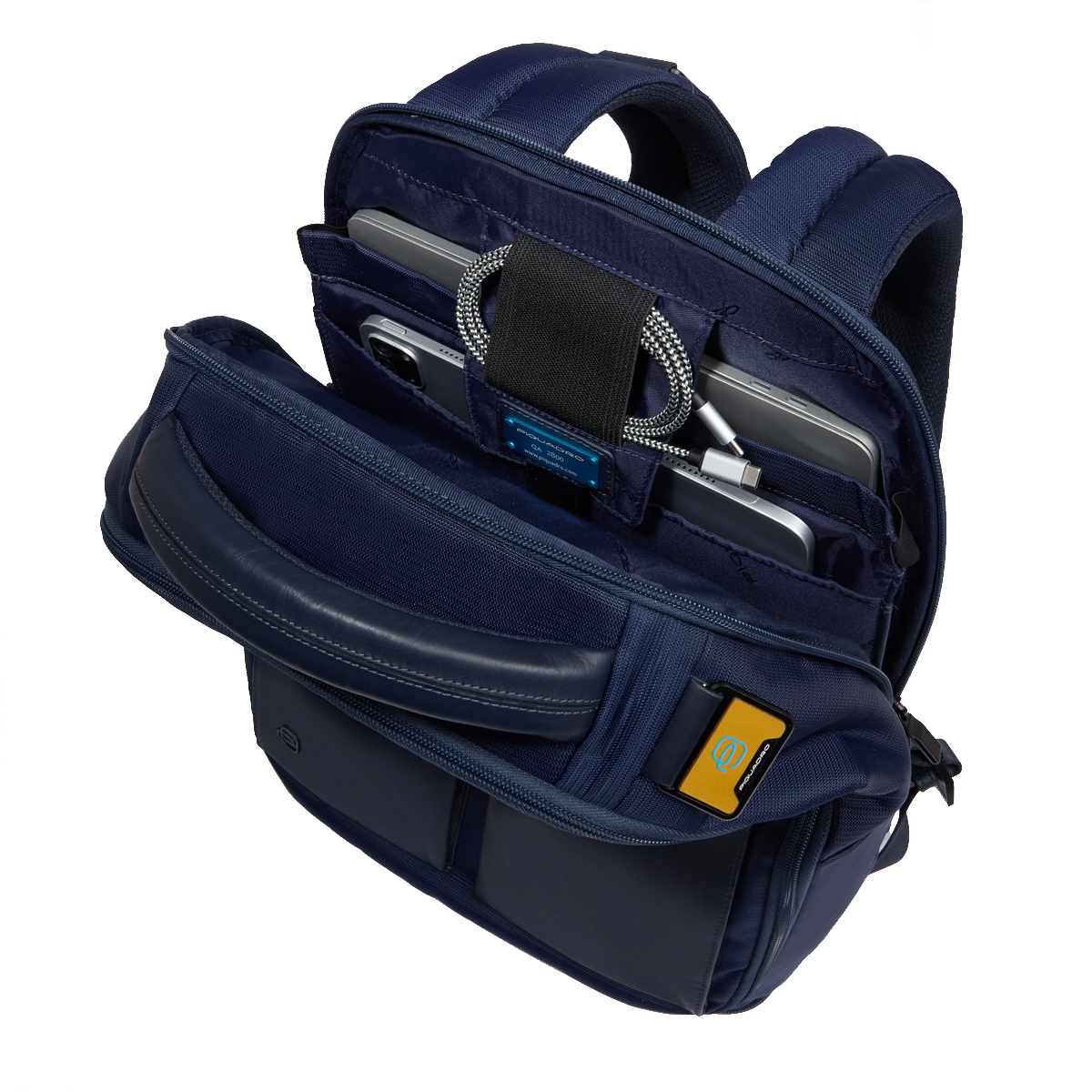 Piquadro Zaino Orion Porta PC 15.6" Blu - 6 Piquadro Zaino Orion Porta PC 15.6" Blu - 6