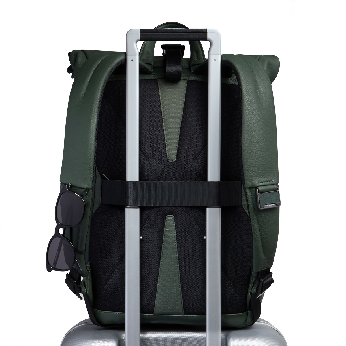 Piquadro Zaino Than Roll-Top Porta PC 15.6" Verde - 3 Piquadro Zaino Than Roll-Top Porta PC 15.6" Verde - 3