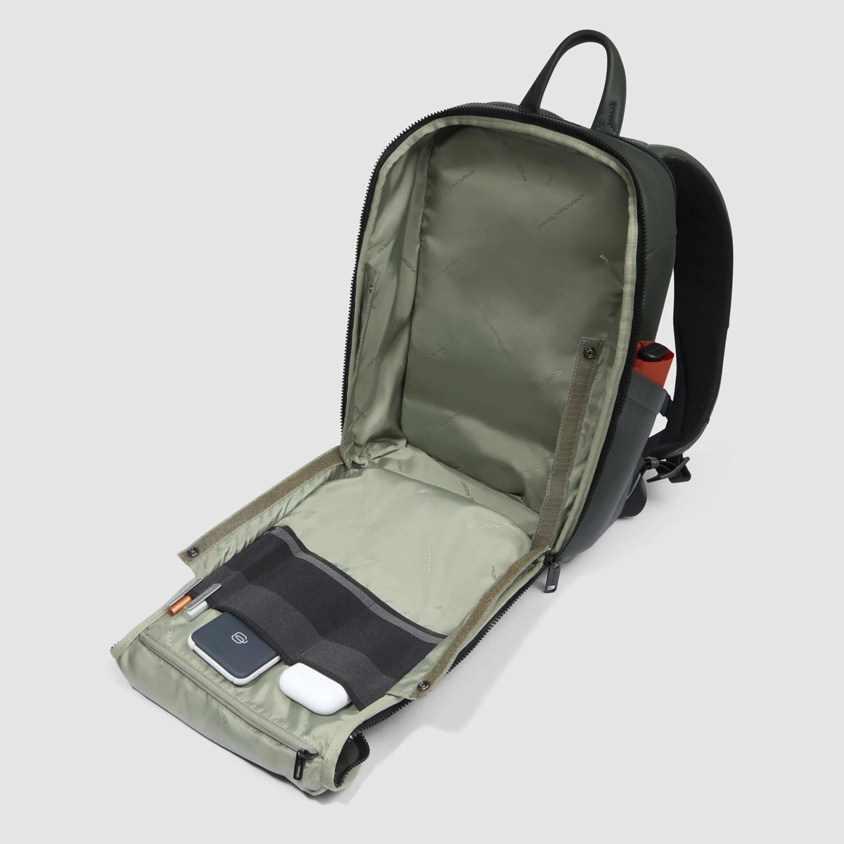 Piquadro Zaino Than Porta PC 14" Verde - 5 Piquadro Zaino Than Porta PC 14" Verde - 5