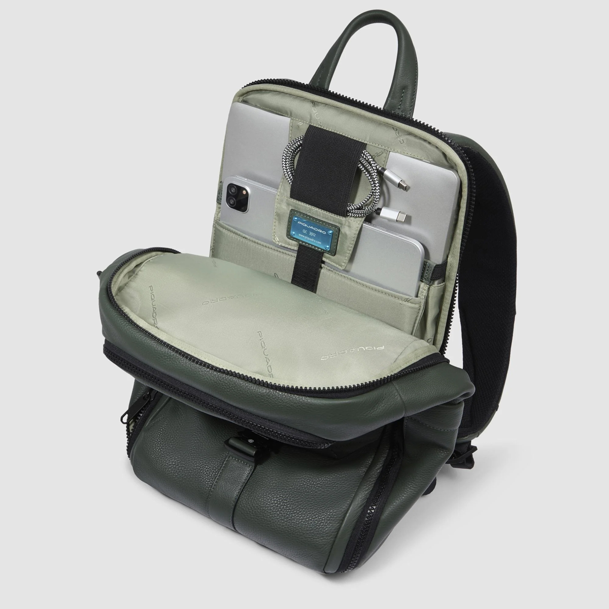 Piquadro Zaino Than Porta PC 14" Verde - 6 Piquadro Zaino Than Porta PC 14" Verde - 6