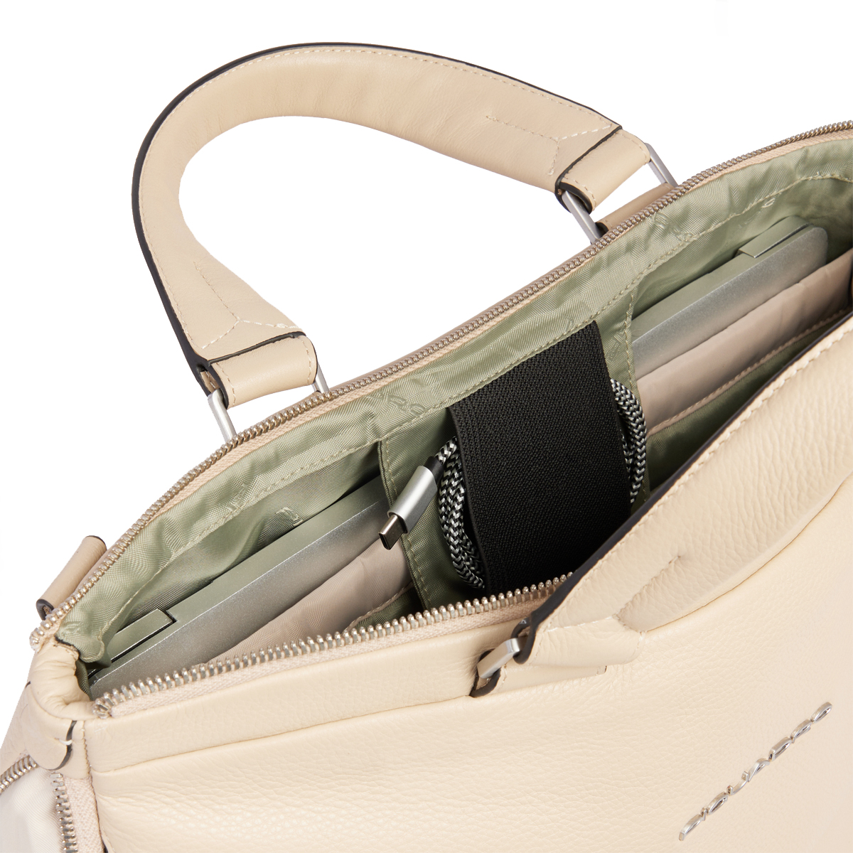 Piquadro Cartella Than Porta PC 14" Beige - 5 Piquadro Cartella Than Porta PC 14" Beige - 5