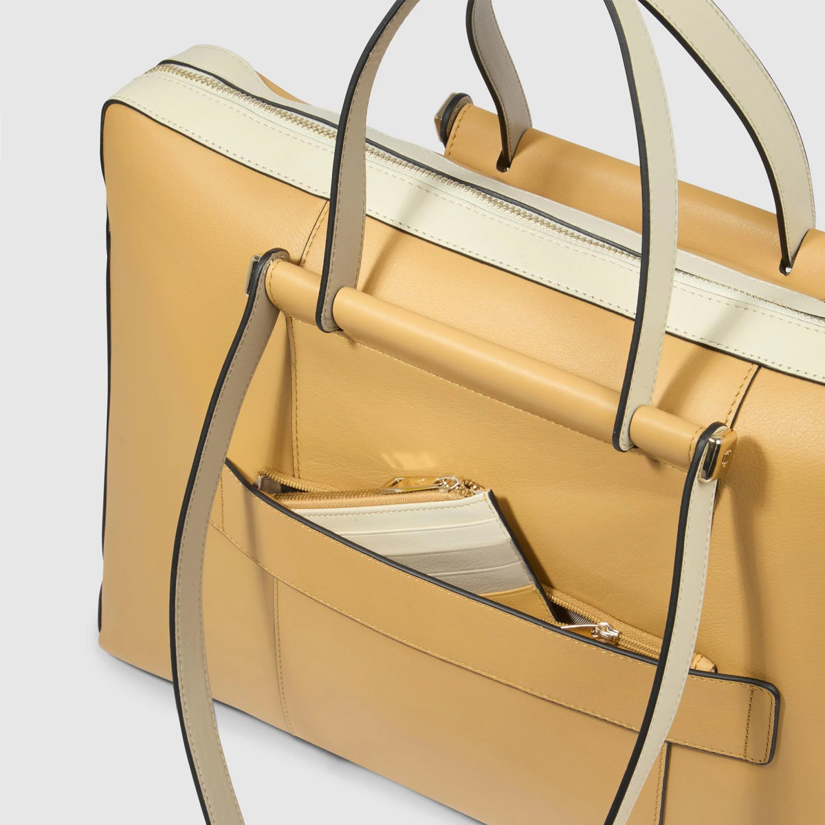 Piquadro Cartella Circle Porta PC 15.6" Giallo Beige - 4 Piquadro Cartella Circle Porta PC 15.6" Giallo Beige - 4