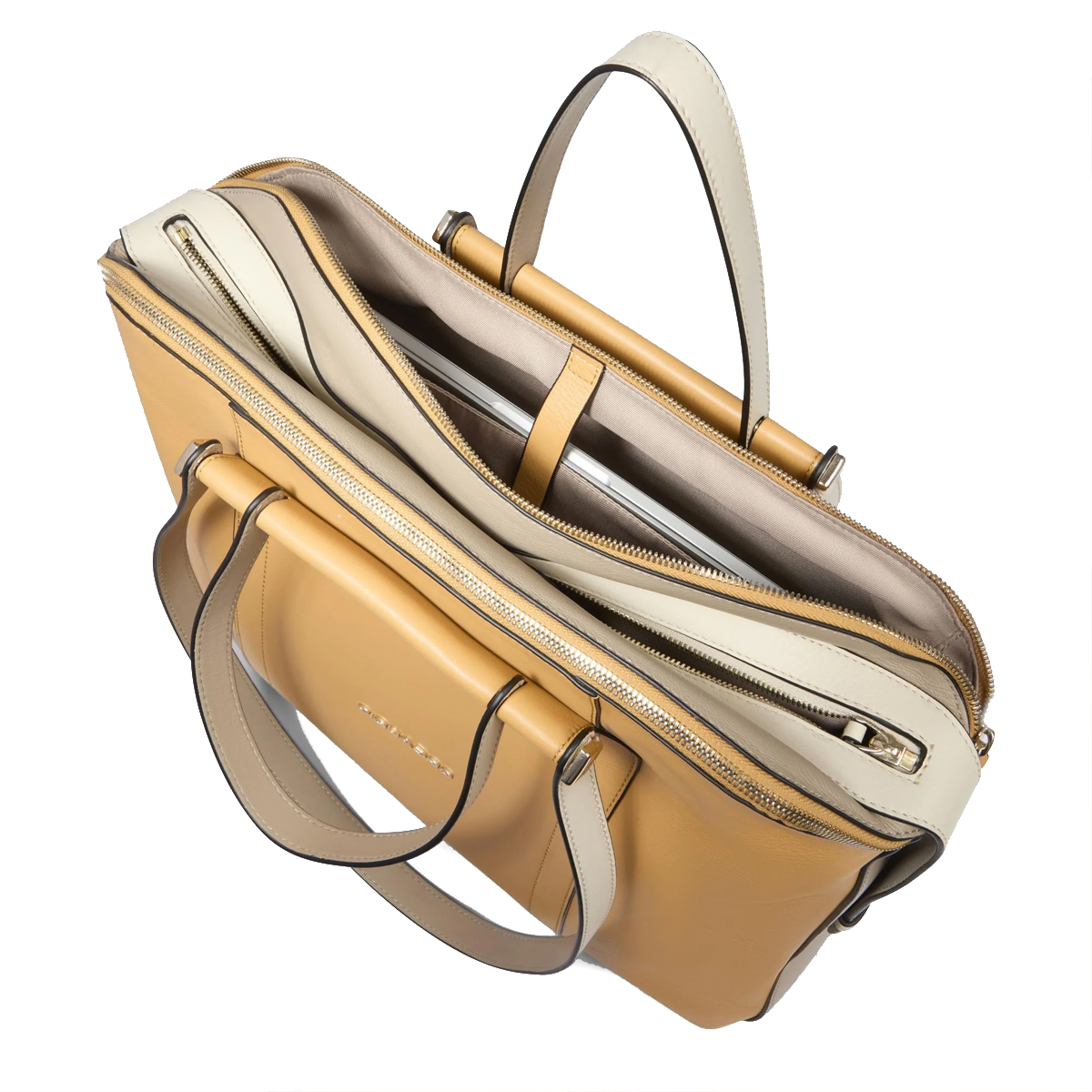 Piquadro Cartella Porta PC 14" Circle Giallo Beige - 4 Piquadro Cartella Porta PC 14" Circle Giallo Beige - 4
