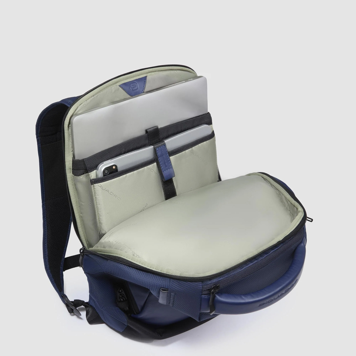 Piquadro Zaino PQ-Eath Porta PC 14" Blu - 7