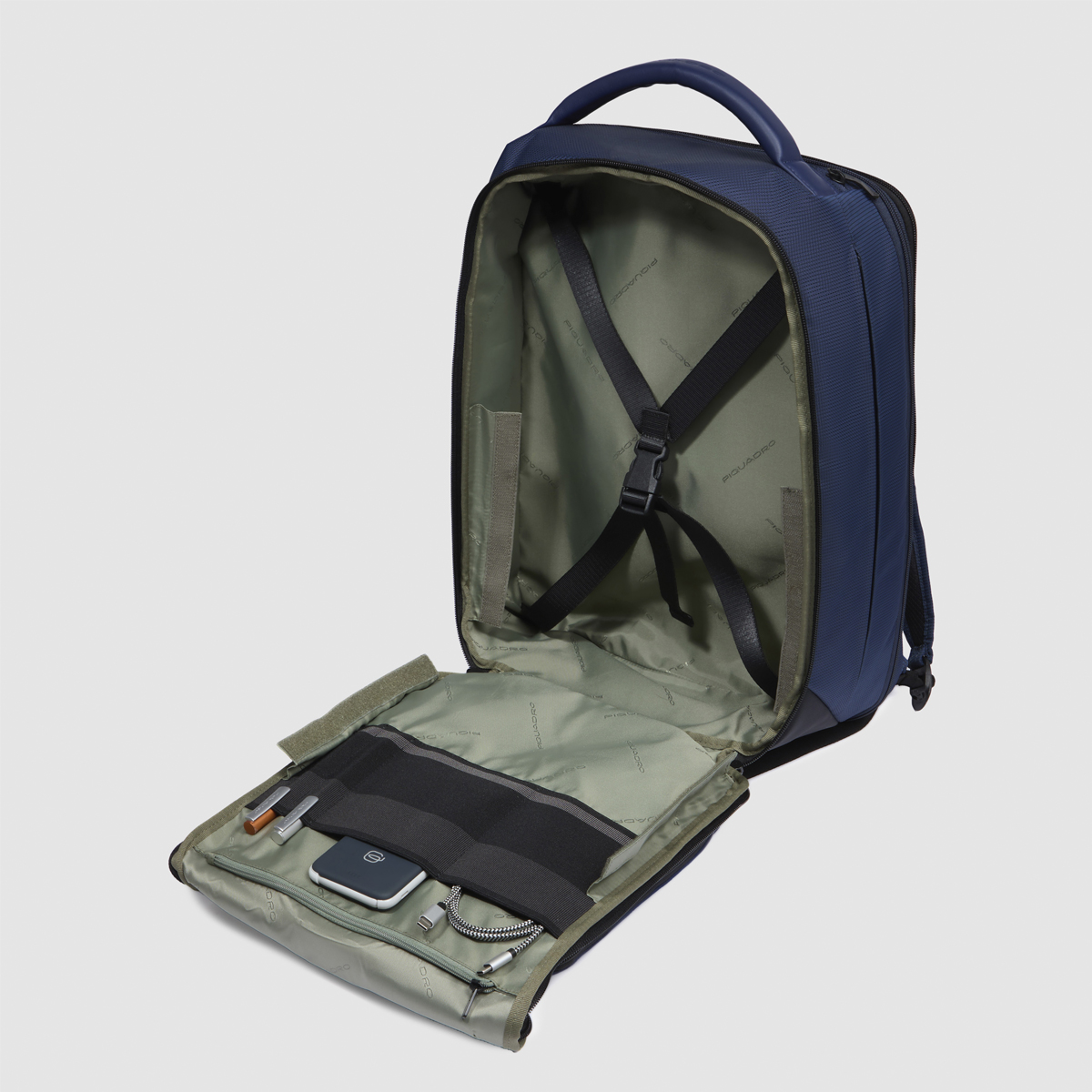 Piquadro Zaino PQ-Eath Porta PC 17" Exp. Blu - 5