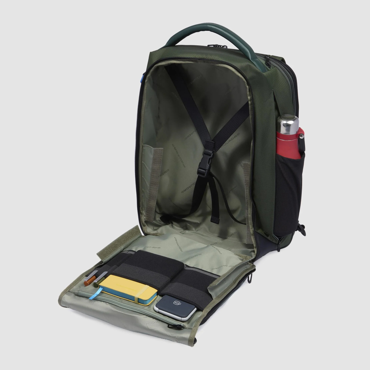 Piquadro Zaino PQ-Eath Porta PC 17" Exp. Verde - 5