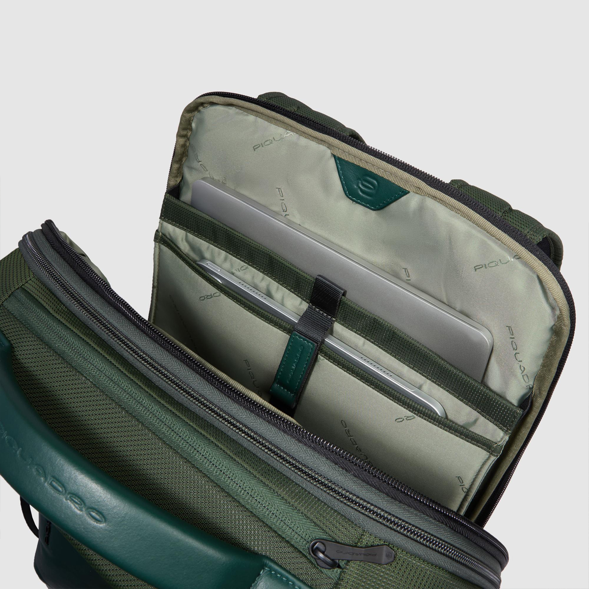 Piquadro Zaino PQ-Eath Porta PC 17" Exp. Verde - 7