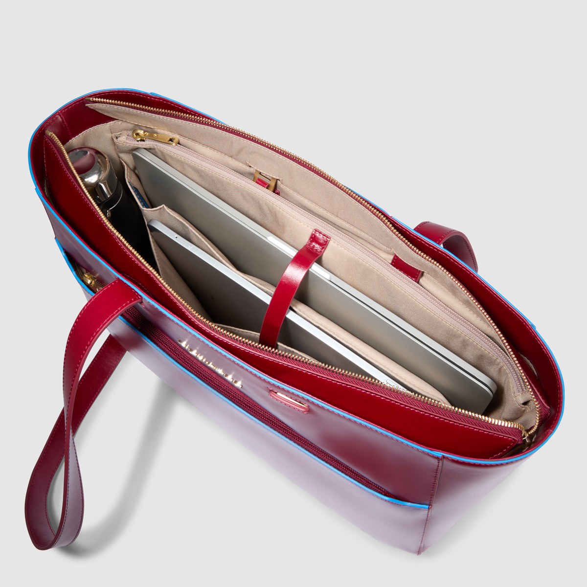 Piquadro Shopping Bag Blue Square Porta PC 15.6" Rosso - 7 Piquadro Shopping Bag Blue Square Porta PC 15.6" Rosso - 7