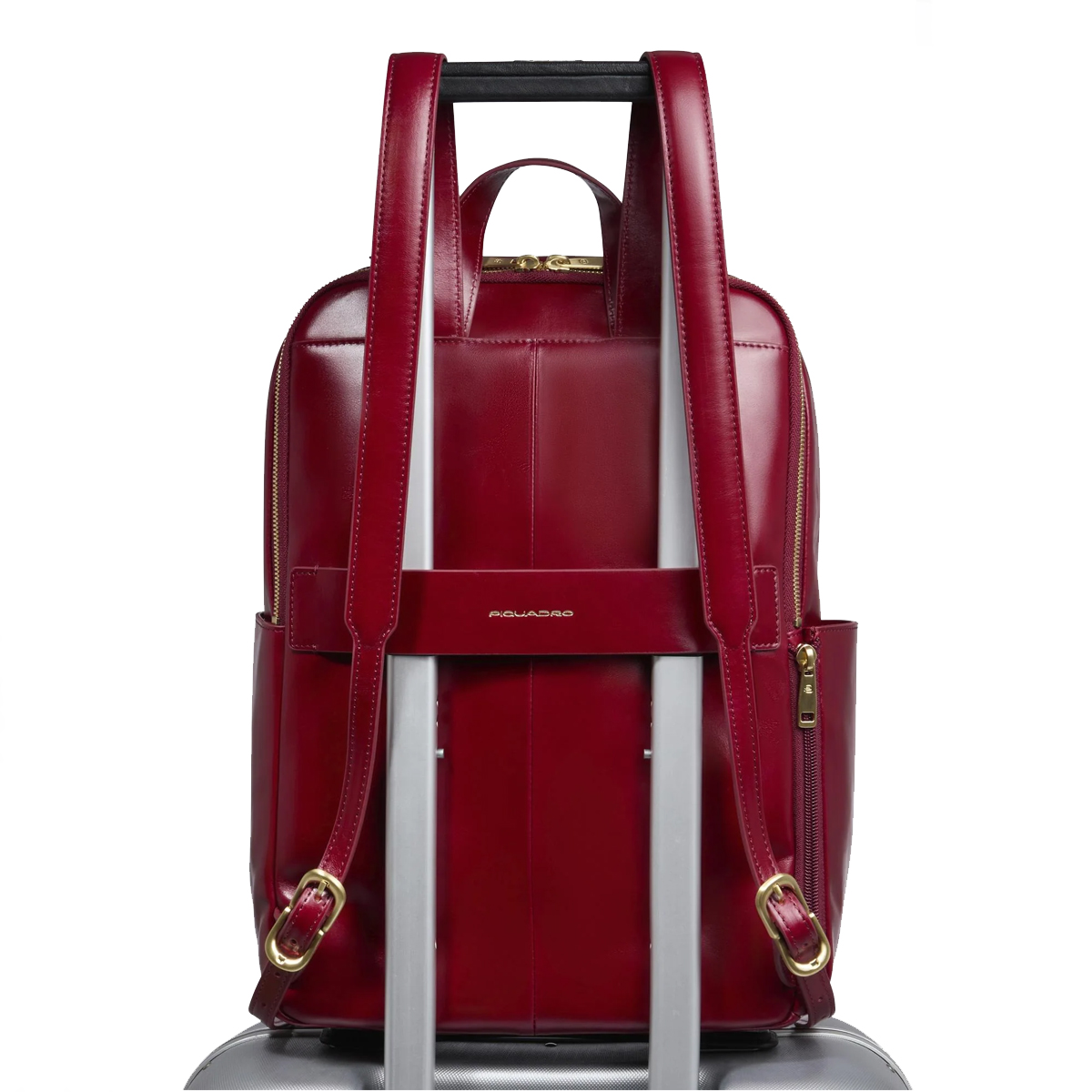 Piquadro Zainetto Blue Square Porta PC 14" Rosso - 3 Piquadro Zainetto Blue Square Porta PC 14" Rosso - 3