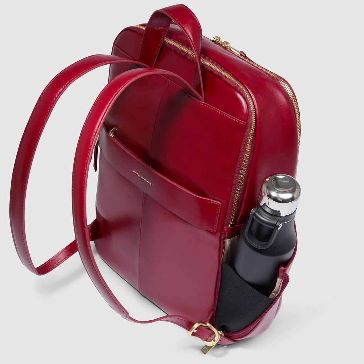 Piquadro Zainetto Blue Square Porta PC 14" Rosso - 6 Piquadro Zainetto Blue Square Porta PC 14" Rosso - 6