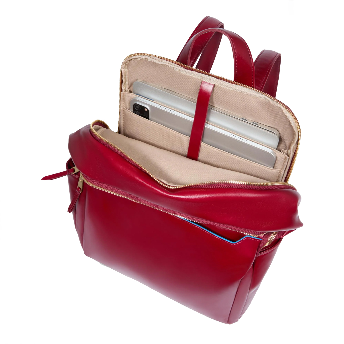Piquadro Zainetto Blue Square Porta PC 14" Rosso - 7 Piquadro Zainetto Blue Square Porta PC 14" Rosso - 7